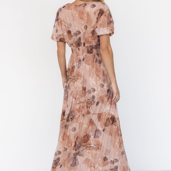 Baltic Born Floral Maxi Dress in Pink and Purple - Picture 4 of 5